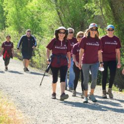 hikers on trail