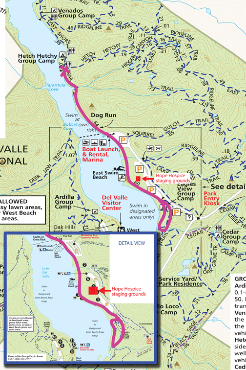 2023 Hike for Hope trail map