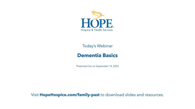 Dementia: Dementia Basics
